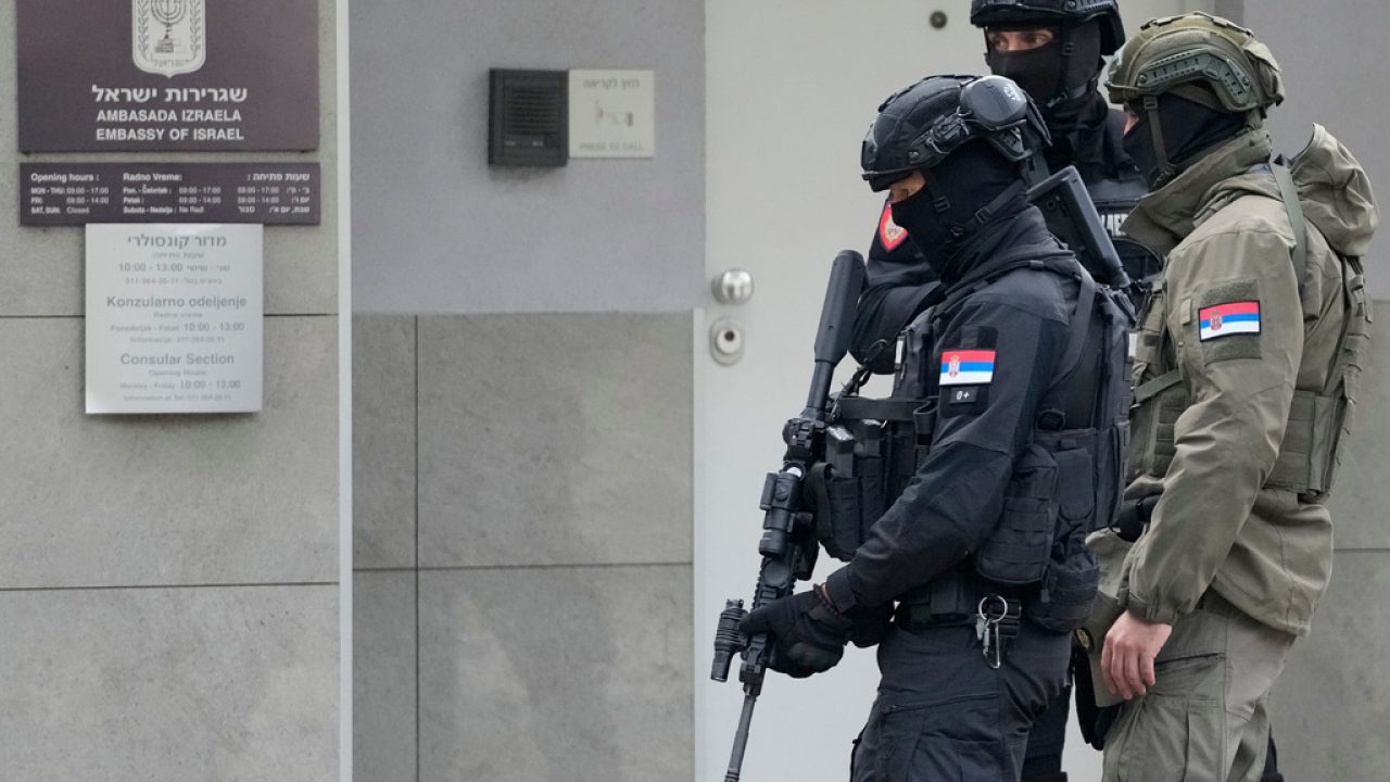 ISIS terrorist killed during knife attack outside Israeli embassy in Serbia
