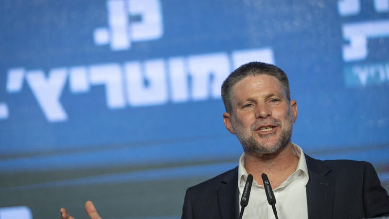 Israel’s finance minister pledges to rebuild Jewish towns in Gaza