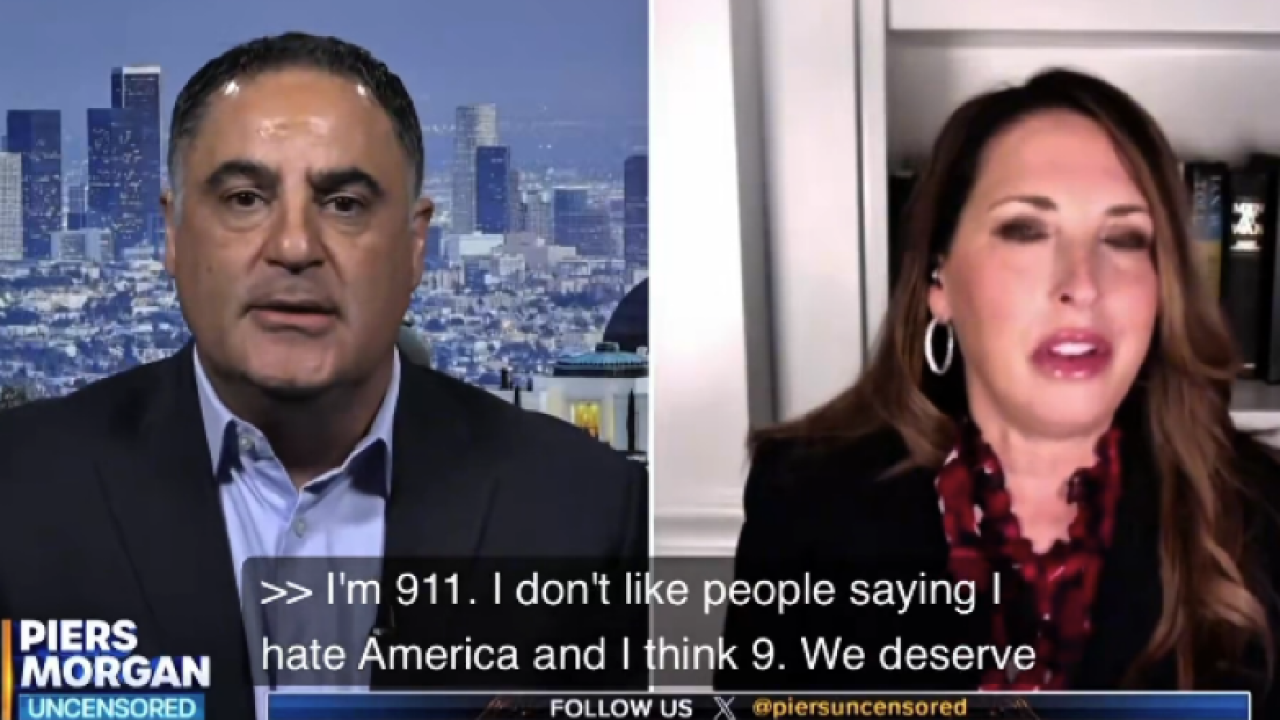 WATCH: Anti-Israel activist’s chair breaks during charged rant on Piers Morgan show