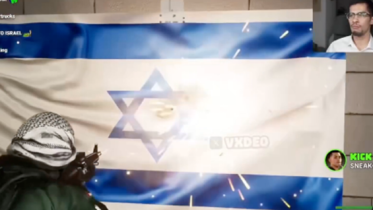 WATCH: Antisemitic streamer plays as Hamas terrorist in Oct. 7 video game